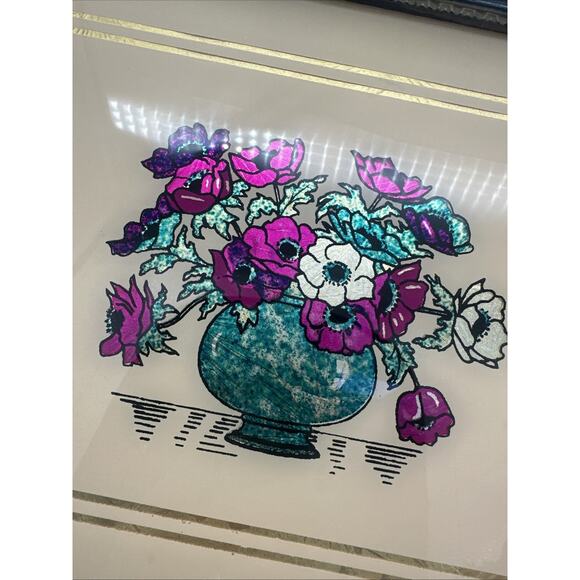 Vintage Wall Art Dufex Foil Print in Wood Frame - Picture 5 of 7